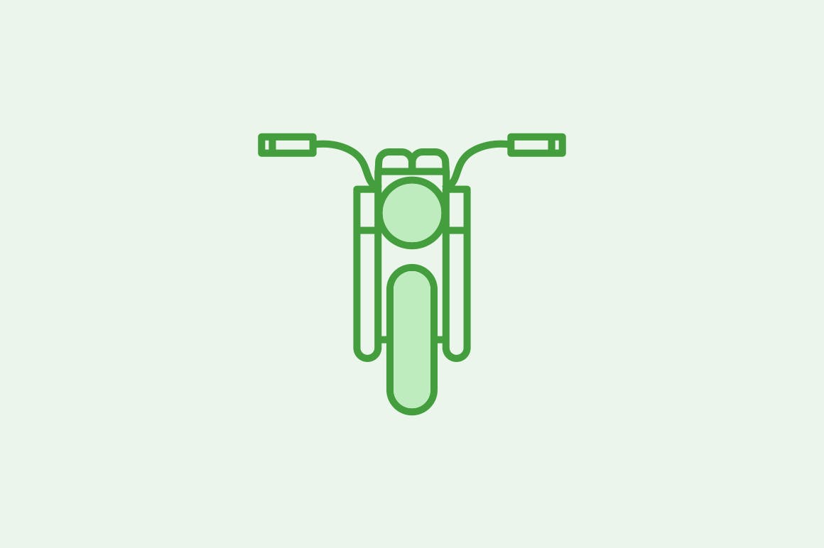 15枚摩托车矢量图标 15 Motorbike Icons插图(4)