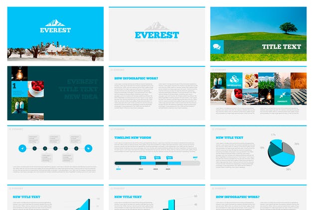 18000+页多用途商务企业主题Keynote幻灯片模板 Everest Business Keynote Template插图(2)