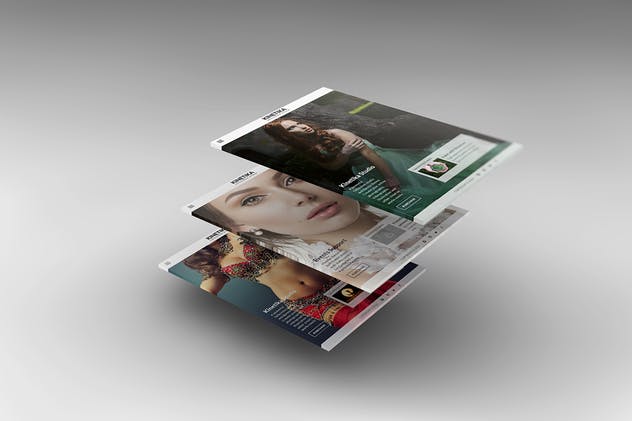 3D平板电脑屏幕网站设计演示样机 3D Tablet Screen Mockups插图(6)