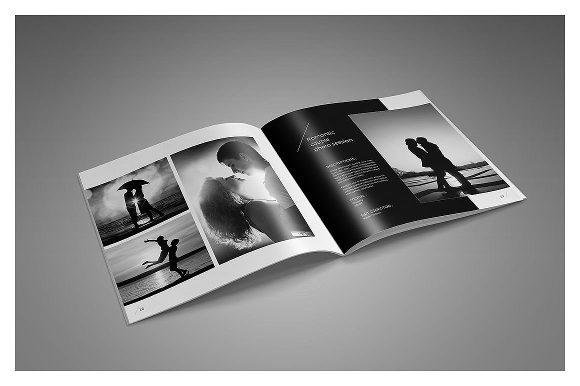 摄影作品展示杂志画册模板插图(8)