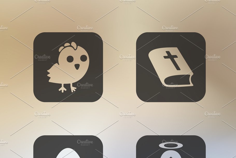 12枚精致复活节图标 12 EASTER icons插图(2)