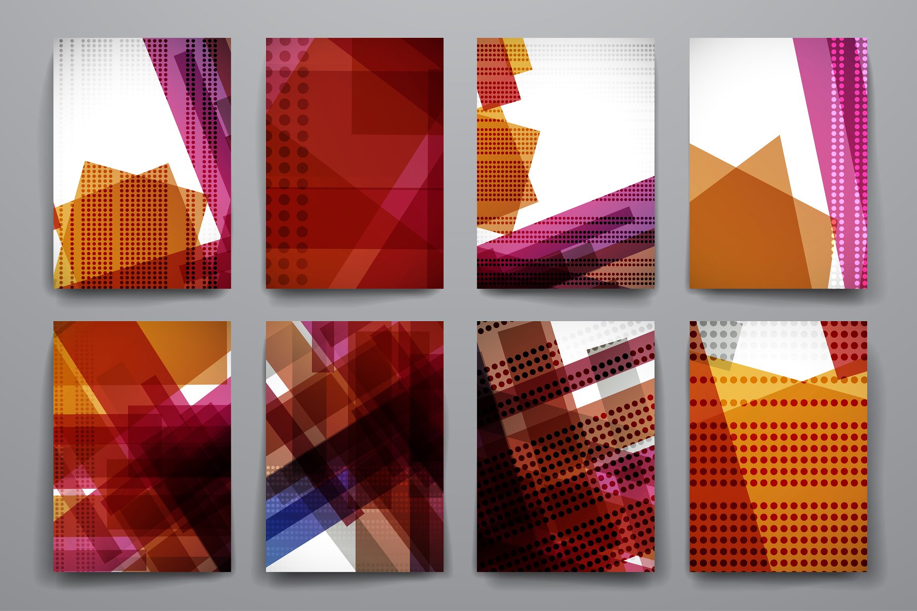 抽象几何线条叠加图形背景 Abstract Backgrounds插图(6)
