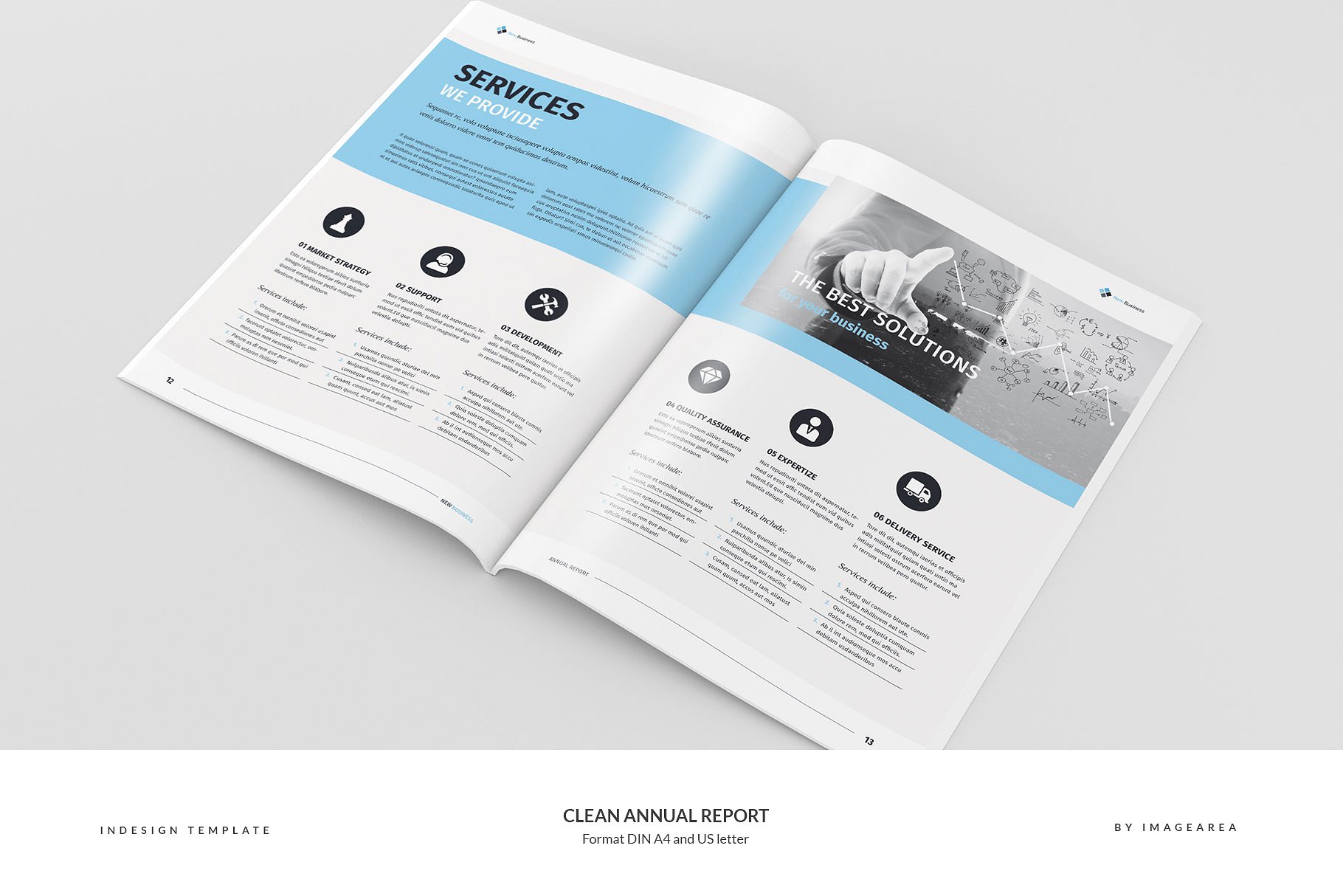 简洁专业的年报模板 Clean Annual Report插图(6)