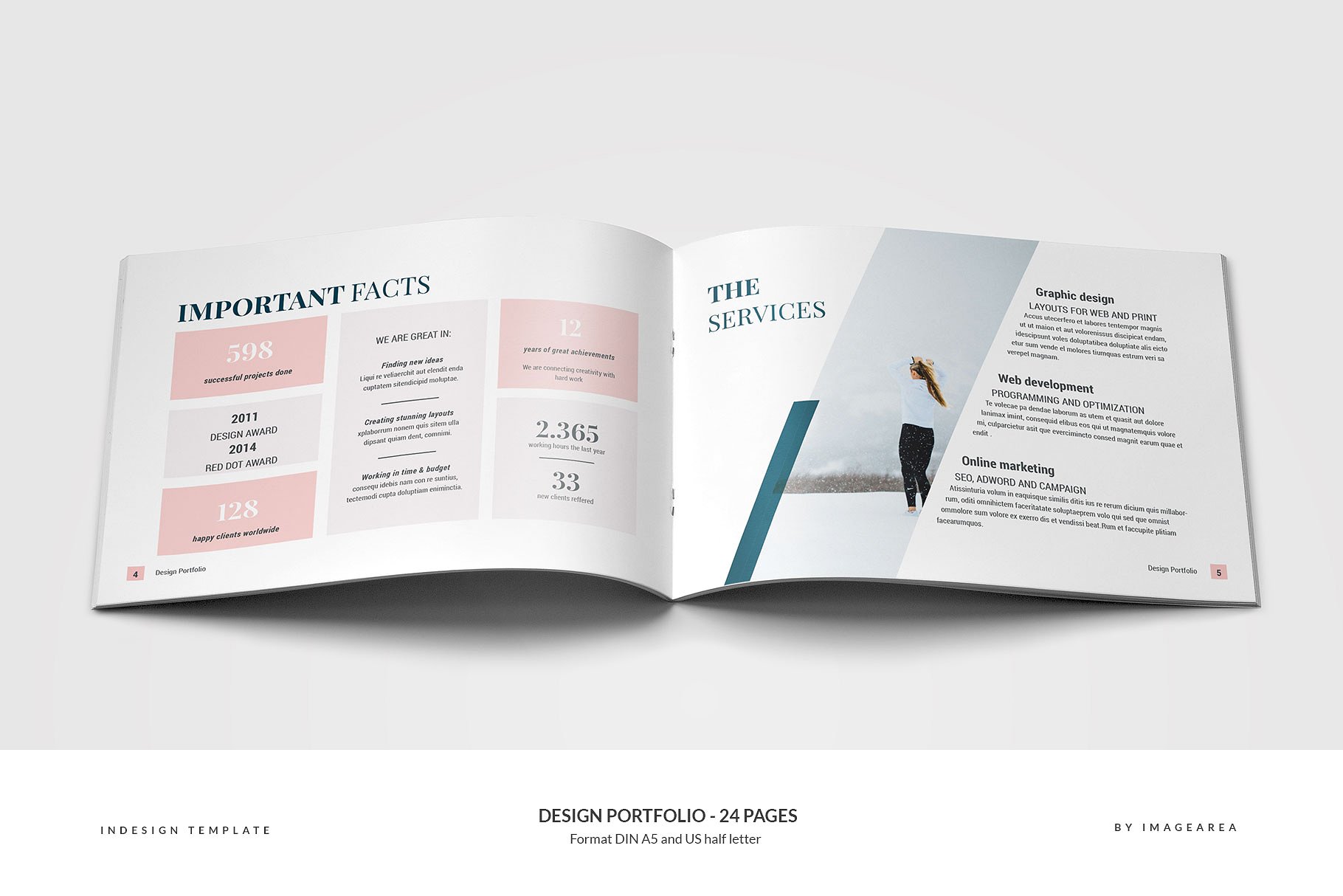 时尚简约企业画册模板 Design Portfolio – 24 Pages插图(2)