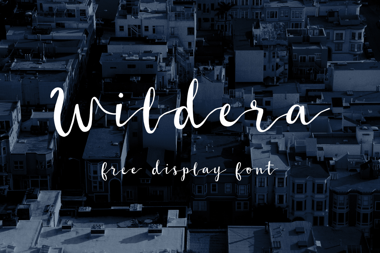英文连笔书法字体下载 Wildera Display Font插图