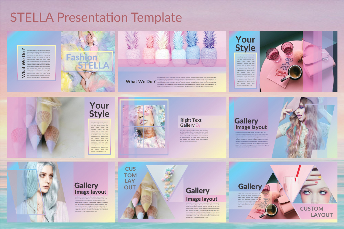 化妆项目的谷歌PPT模板下载 Stella Google Slide Presentation [pptx]插图(2)