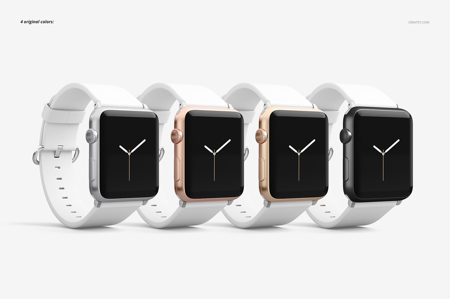 素材库下午茶：高品质的Apple Watch表带展示模型Mockup下载 1.27 GB[psd]插图(4)