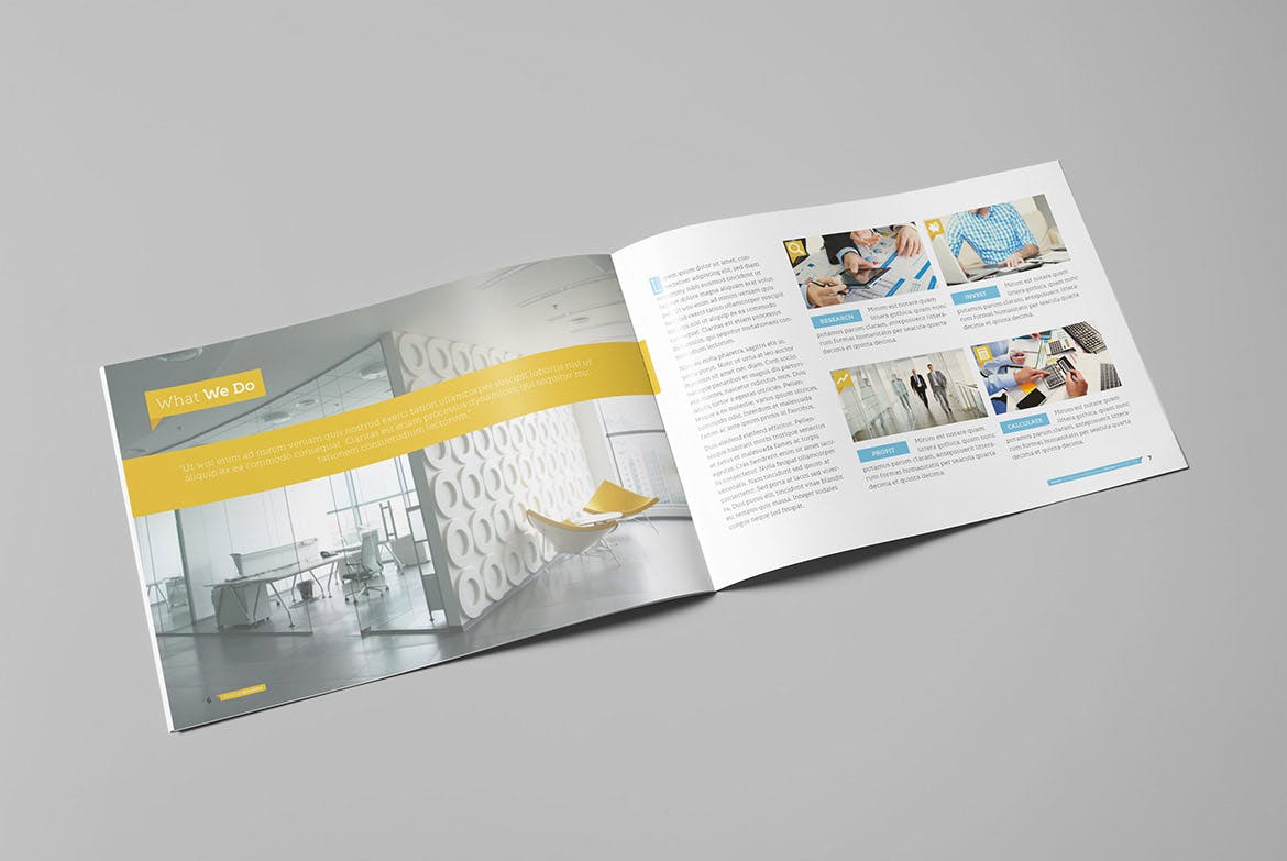 横版企业画册版式设计模板 Selected Landscape Brochure插图(3)