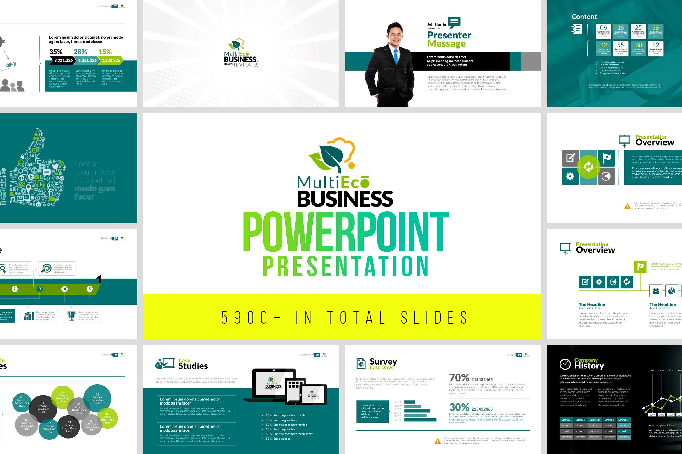MultiEco业务演示PowerPoint模板插图(6)