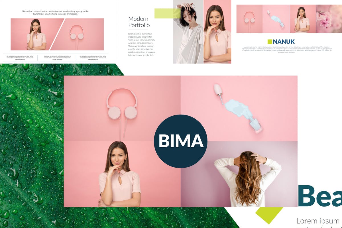女性时尚品牌策划PPT幻灯片模板 BIMA Powerpoint Template插图