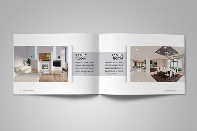 室内设计公司产品目录画册/企业画册设计模板 Interior Design Catalog插图(1)