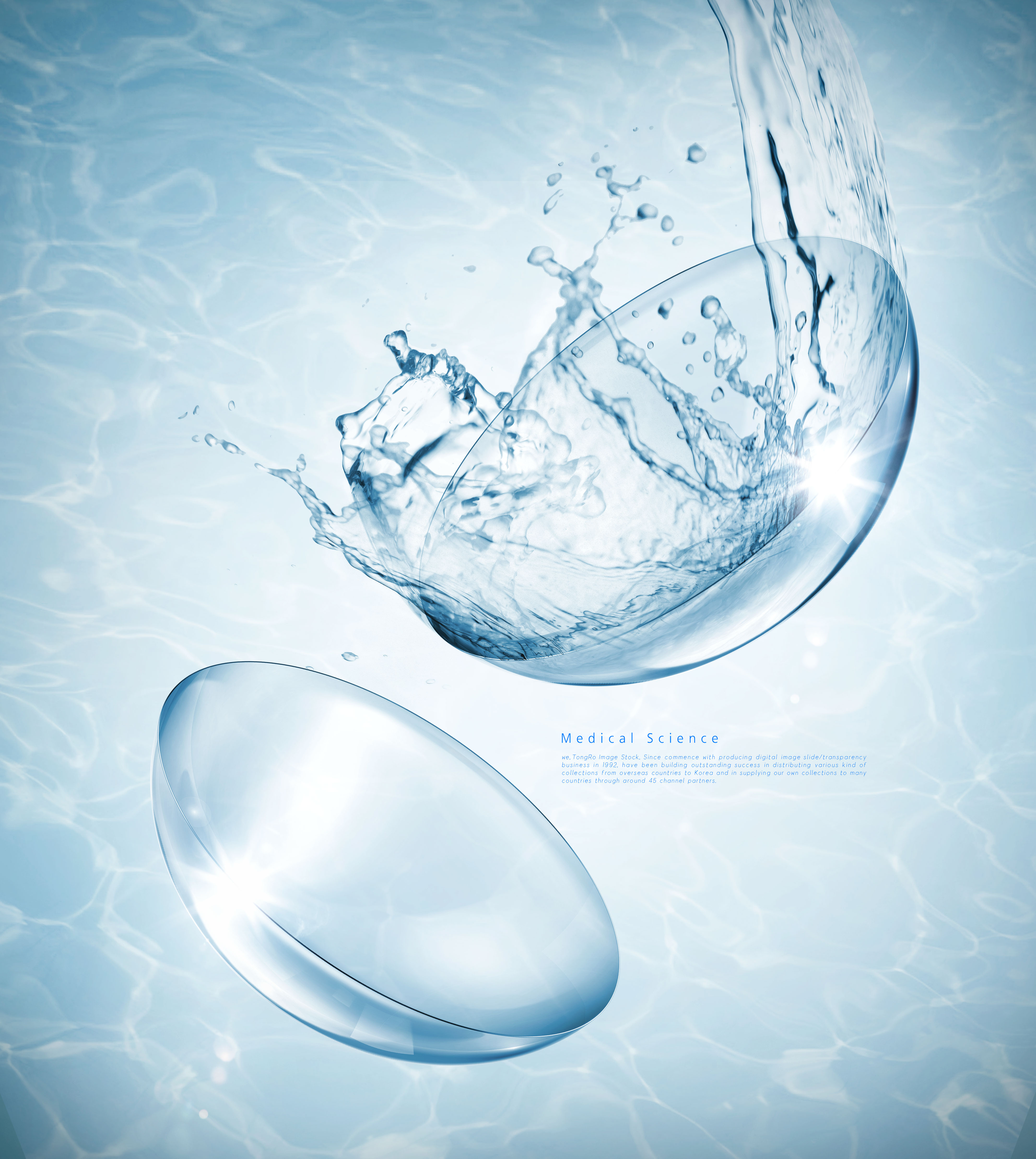 水分子生物科学主题海报设计套装[PSD]插图(4)
