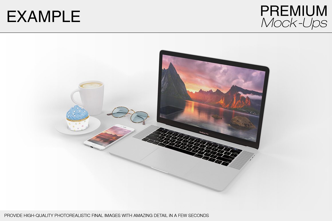 苹果MacBook Pro笔记本电脑样机展示模型mockups插图(9)