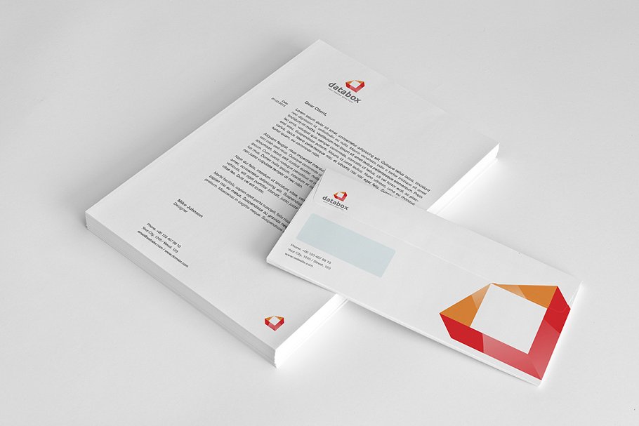 企业标识常规印刷品设计模板 Databox-Corporate Identity插图(2)