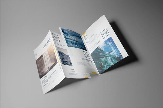 双折页A5宣传册/传单样机模板 Bi-Fold A5 Brochure/ Leaflet Mockups插图(11)
