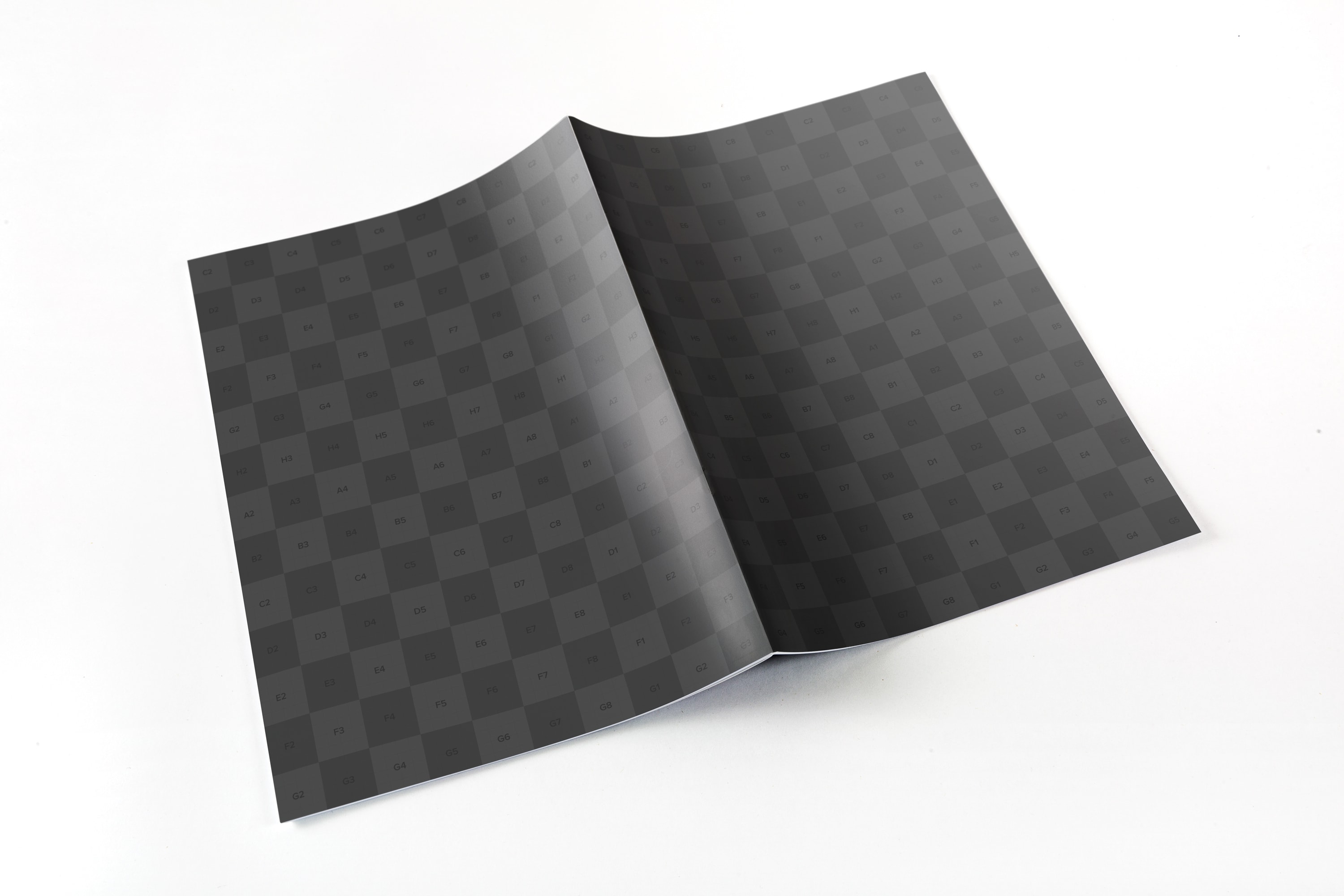 信纸小册子封面封面印刷效果预览样机01 Letter Booklet Spreads Covers Mockup 01插图(3)