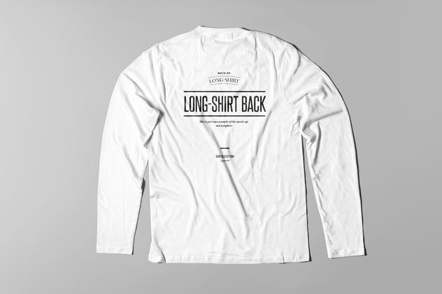 长袖T恤样机模板 Long Shirt Mock-up插图(4)