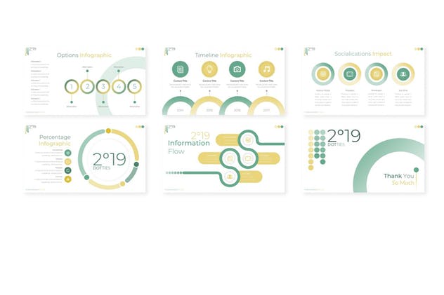 企业团队宣传演示简约风谷歌幻灯片模板 2019 Dotties – Google Slides Template插图(3)
