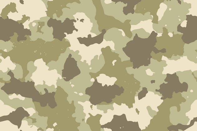 军事迷彩服印花无缝图案 Camouflage Seamless Patterns插图(1)