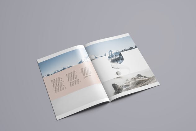 A4企业介绍宣传册样机模板 A4 Brochure Mockup插图(7)