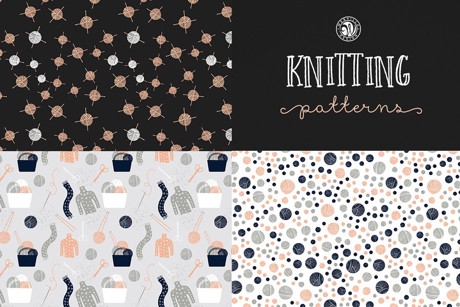 纺织针织图案纹理 Knitting Patterns插图(3)