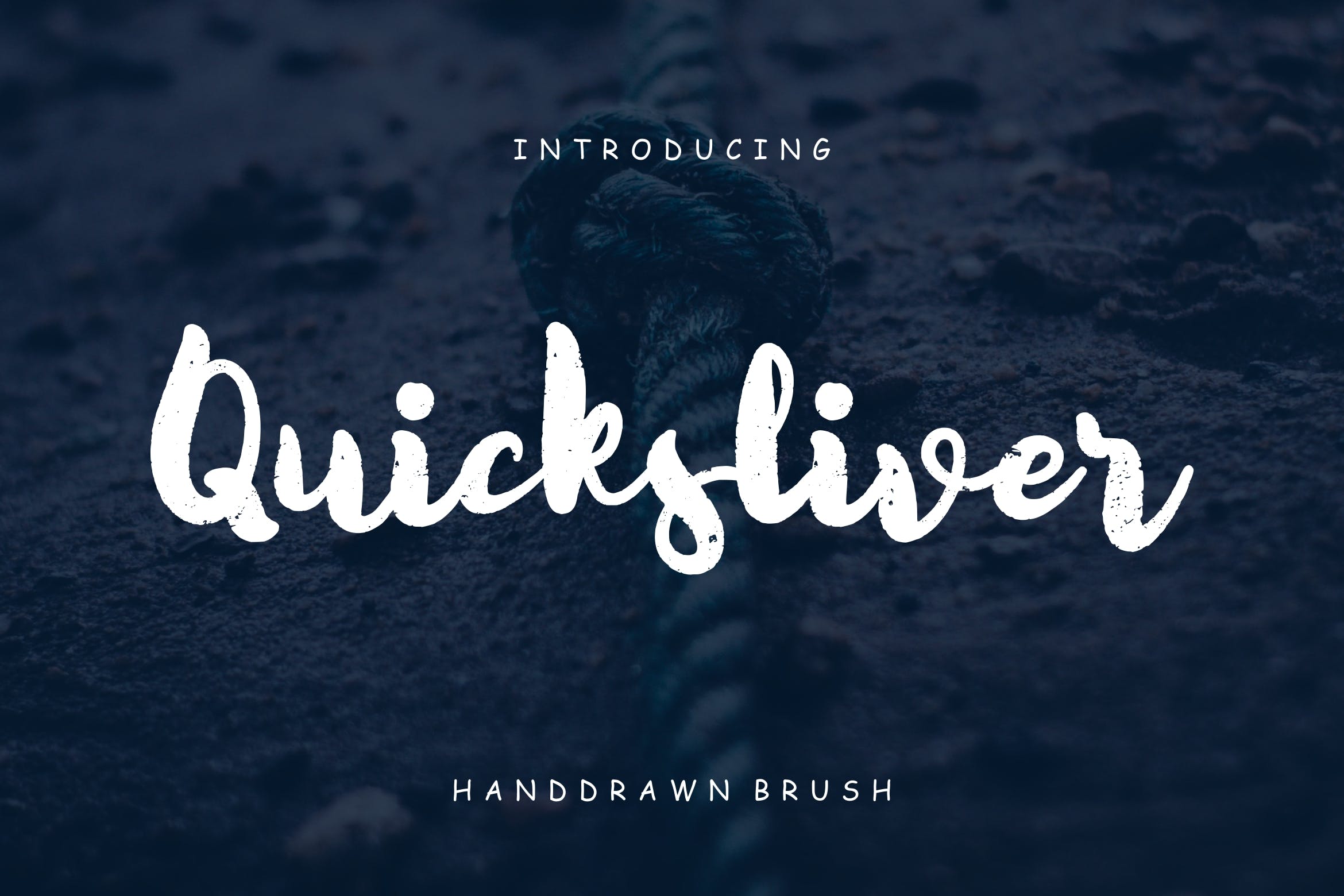 英文手绘粗体书法字体 Quicksliver Handdrawn Brush插图