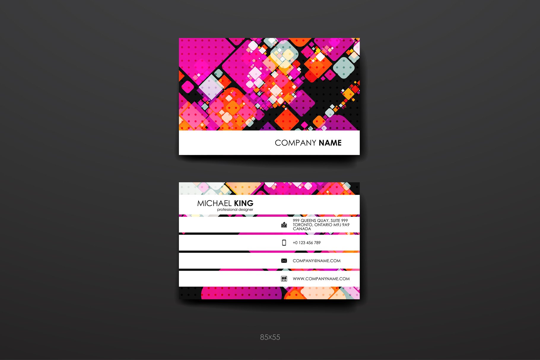 8款企业个人名片抽象设计模板 8 Business Cards插图(10)