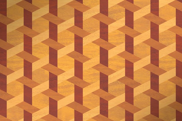 立体几何镶嵌图案素材 Geometric Marquetry Patterns插图(8)