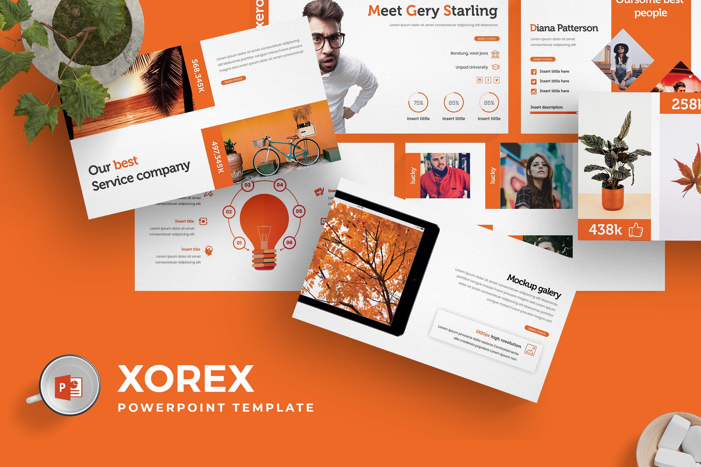 适用于各行业的公司介绍PPT幻灯片模板下载 Xorex – Powerpoint Template插图