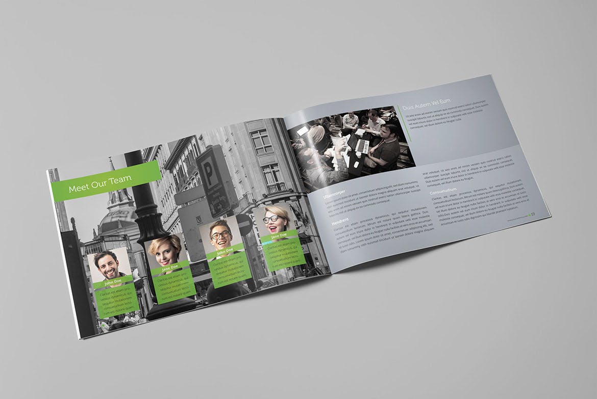 企业年度报告/行业分析报告设计模板 Annual Report Landscape插图(10)