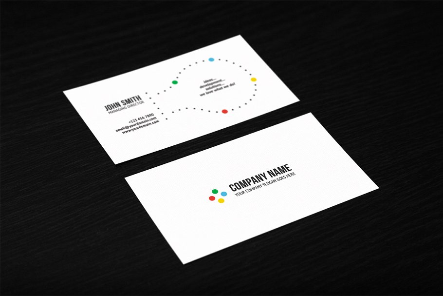 11款经典企业名片样机模板 11 Business Card Mockups插图(3)