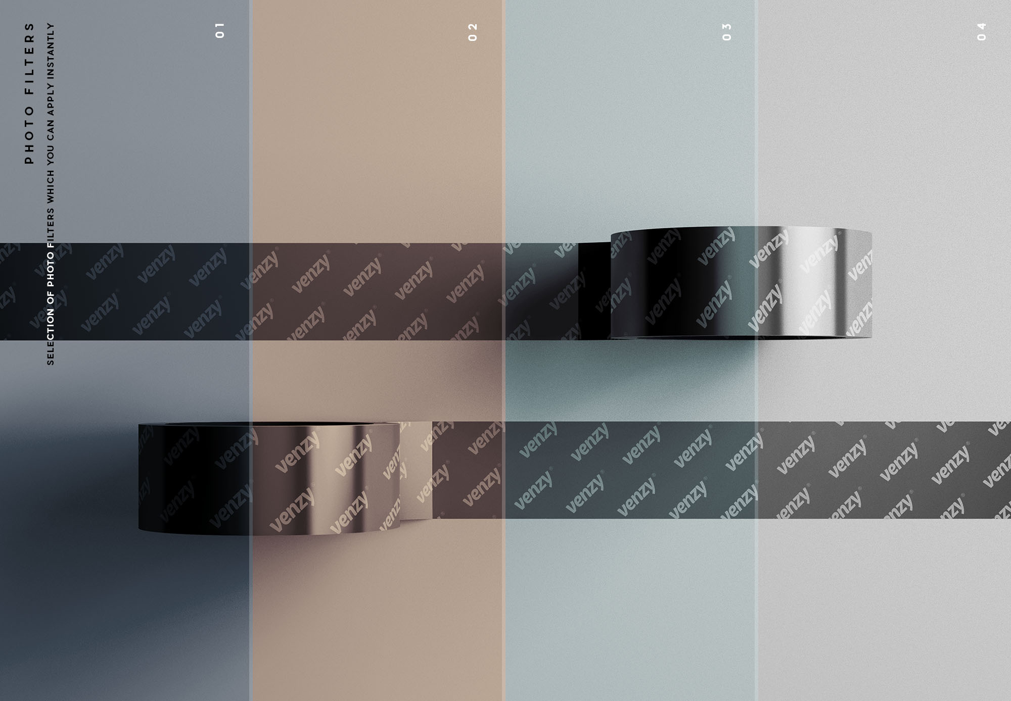 管道胶带图案设计样机模板 Duct Tape Mockup插图(9)