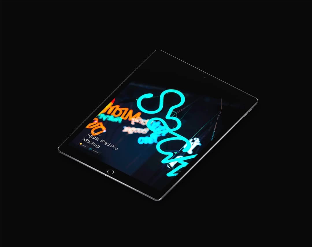 超级主流桌面&移动设备样机系列：平板电脑iPad Pro样机&场景[兼容PS,Sketch;共10.89GB]插图(2)