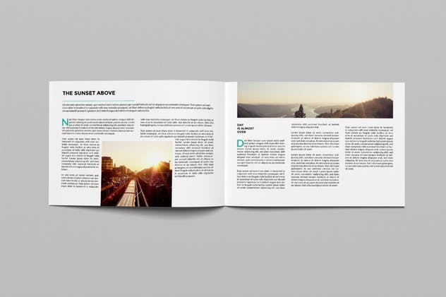 横向规格企业画册&产品目录设计模板 Landscape Magazine插图(9)