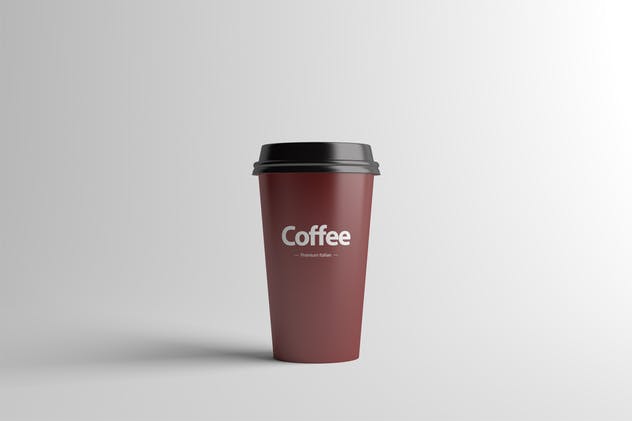 中等尺寸咖啡纸杯样机展示模板 Paper Coffee Cup Mock-Up – Medium插图(6)