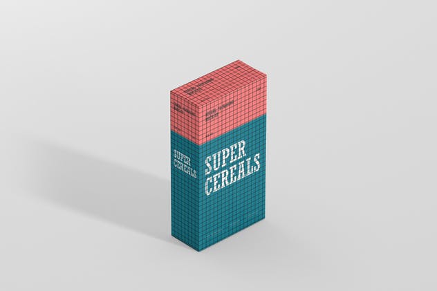 营养谷物食品包装纤细尺寸盒子样机 Cereals Box Mockup – Slim Size插图(8)