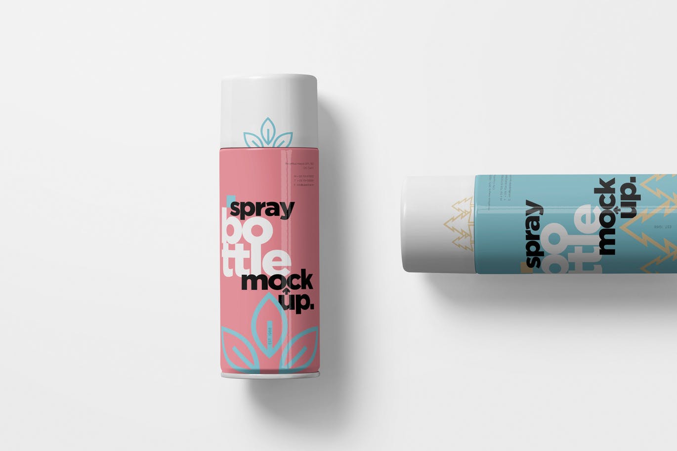 发胶/保湿喷雾瓶外观设计样机模板 Spray Bottle Mockups插图