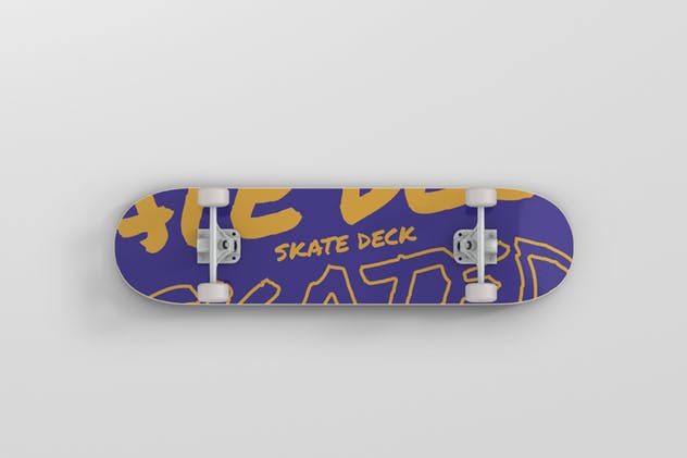 极限运动滑板图案设计样机 Skateboard Mockup插图(1)
