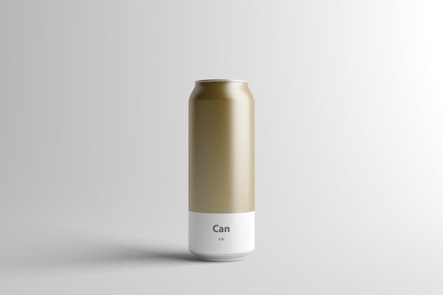 易拉罐罐头外观设计样机模板 Can Mock-Up – 500ml插图(3)