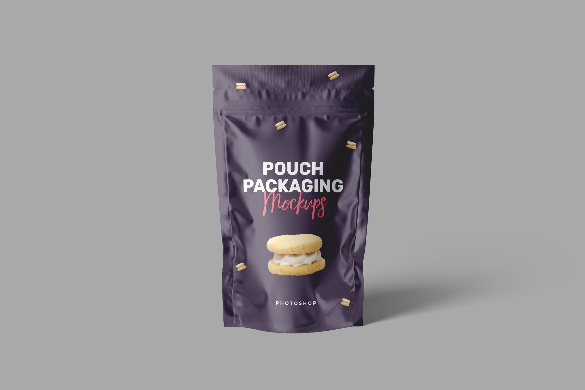 食品自封袋包装设计样机模板 Pouch Packaging Mockups插图