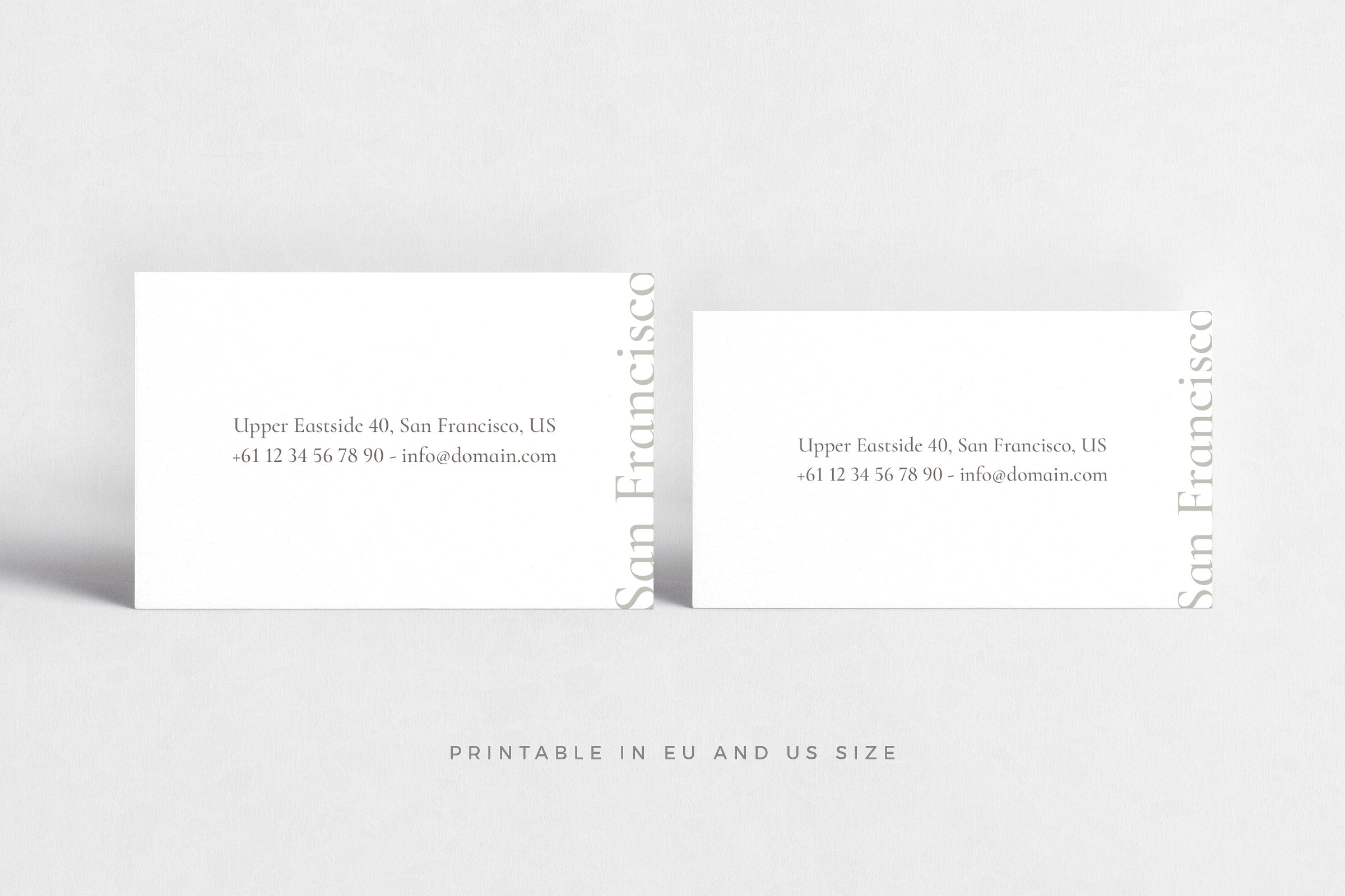 极简主义企业名片设计模板2 San Francisco Business Cards插图(2)