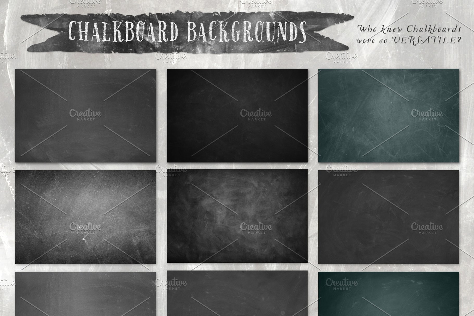 黑板粉笔画手绘设计素材包[1.47GB] The Authentic Chalkboard Bundle插图(5)