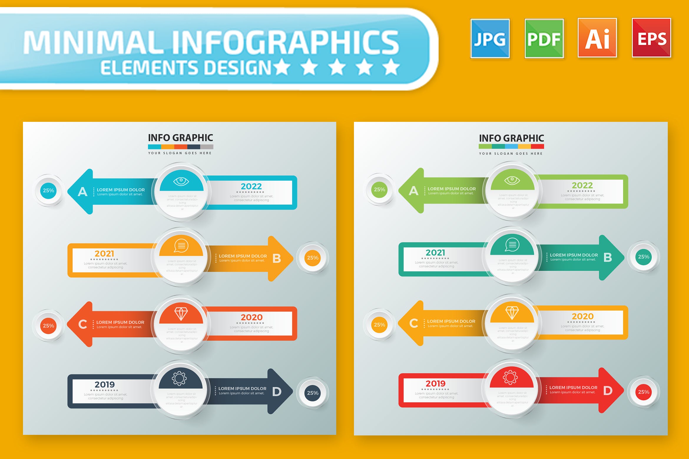企业年度规划PPT信息图表设计素材 Infographic Elements插图
