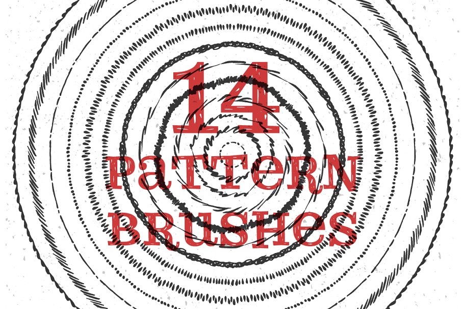 艺术笔画和纹理AI笔刷、纹理素材 Illustrator Brushes and Patterns Set插图(5)