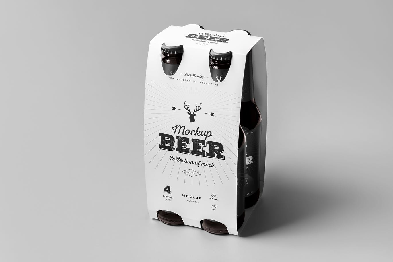 高品质的时尚高端啤酒包装VI样机展示模型插图(6)