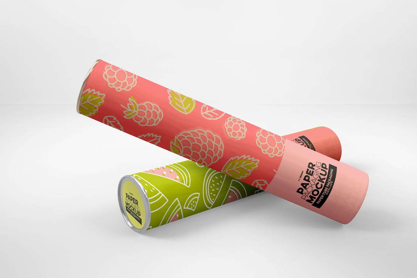 纸筒收纳包装设计样机模板 Paper Tube Packaging Mockup插图(3)