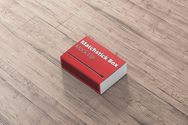 逼真高品质火柴盒样机 Match Box Mock-Up插图(4)