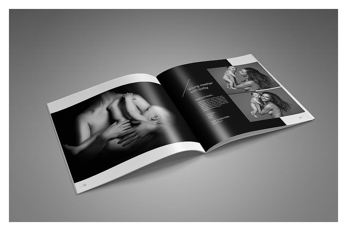 摄影作品展示杂志画册模板插图(11)