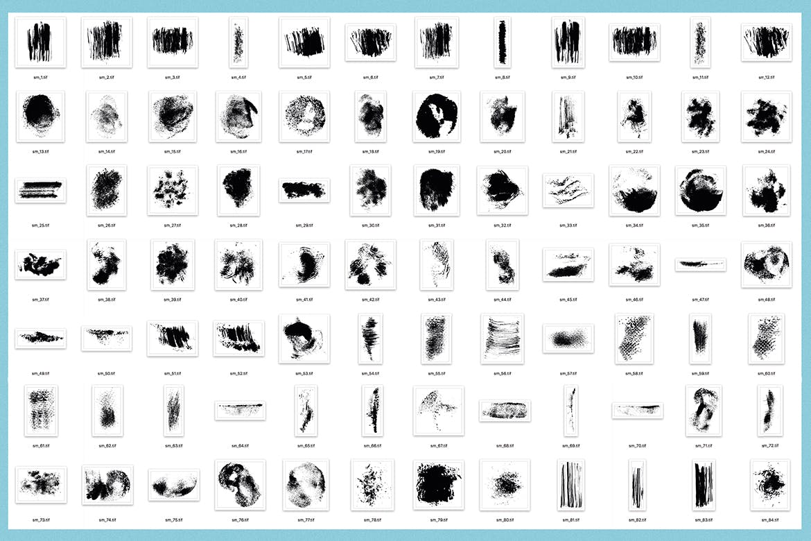 插画师必备的400+手绘纹理元素素材 Small Wonders – 400 Texture Elements插图(5)