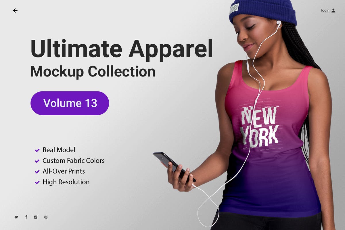 时尚品牌T恤上身服装样机模板Vol.13 Ultimate Apparel Mockup Vol. 13插图